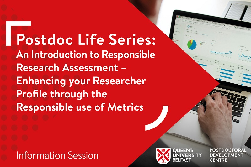 Event graphic displaying event details for the upcoming Postdoc Life Series. The design includes bold text with the event title and key information such as the date, time, and location are prominently featured.